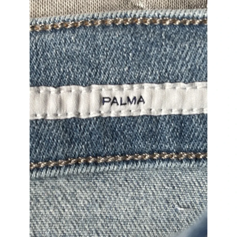 Citizens Of Humanity Palma Straight Jeans Womens 28 Light Wash High Rise Raw Hem